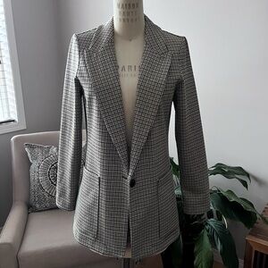 H&M Black, Tan & White Blazer Jacket